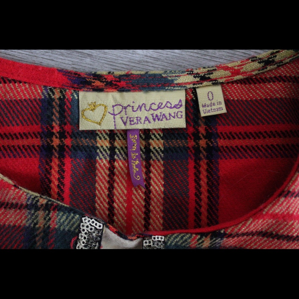 Princess Ver Wang Plaid Dress